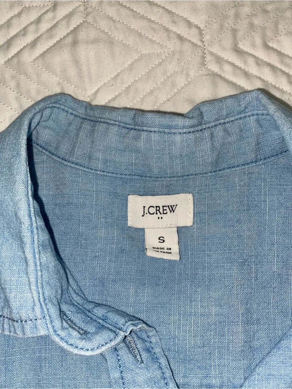 J. Crew sleeveless chambray